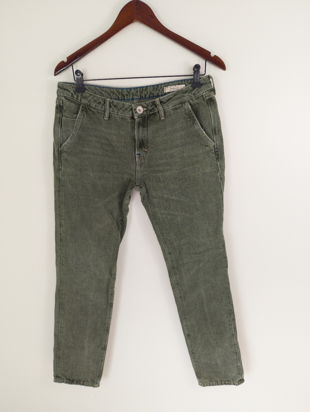 Haikure Salinas Kiowa Denim Linen Blend Jeans Green Size 27